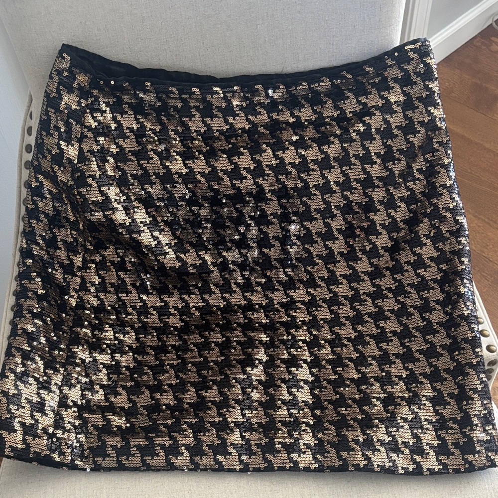 Bagatelle Gold and Black Sequin Skirt.